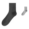 Dark grey mesh breathable summer thin mid-calf socks Item Picture